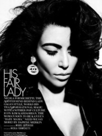 Kim Kardashian in Elle
