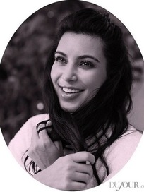 Kim Kardashian with a Smile