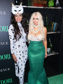 Lala Anthony and Kim Kardashian Halloween Costumes