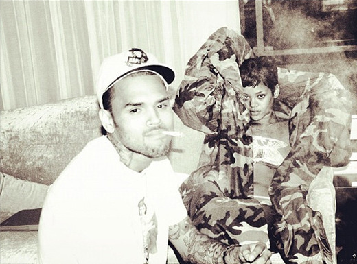 Chris Brown, Rihanna Twitter Pic