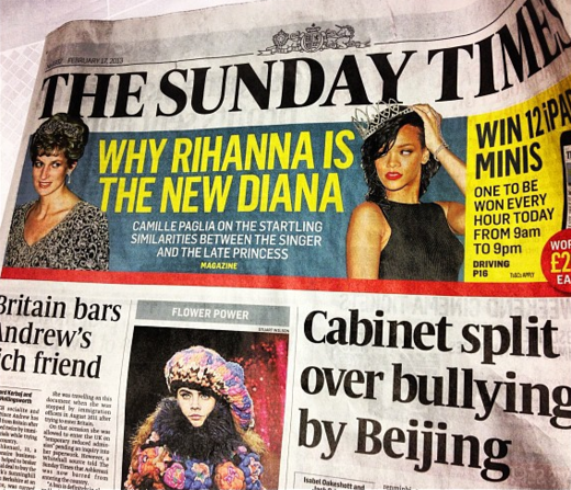 Rihanna, Princess Diana