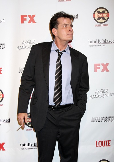 Charlie Sheen on FX Carpet