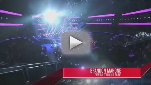 Brandon Mahone - I Wish It Would Rain (The Voice Blind Audition)