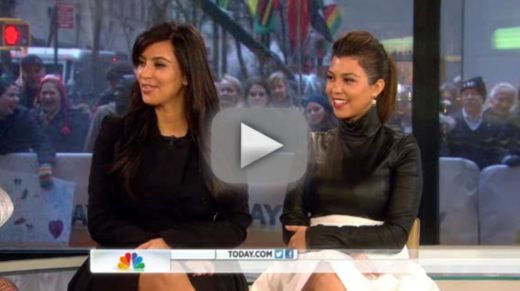 Kim Kardashian and Kourtney Kardashian on Today